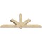 Ekena Millwork Kennewick Rough Sawn Timber Gable Bracket, Douglas Fir, 84"W x 38"H x 4"D x 6"F, 11/12 Pitch GBW084X38X0406KEN00RDF - alternate 3